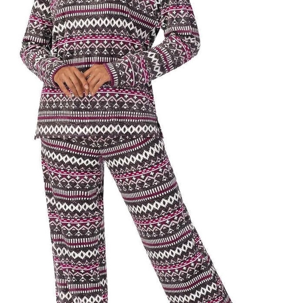 Nautica Women's NWOT 2 Piece Silky Soft Fleece Pajama Sleepwear Set XXL